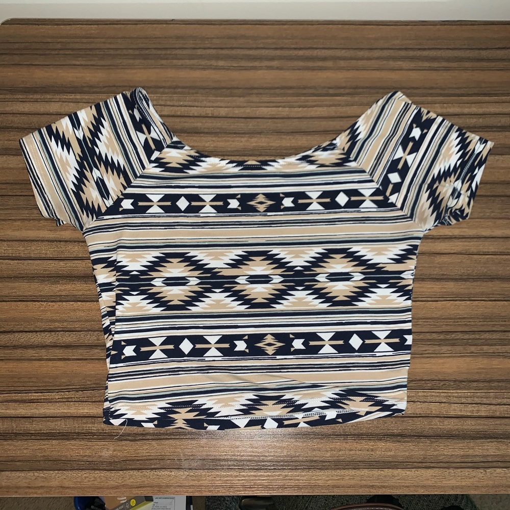 Geometric Crop Top